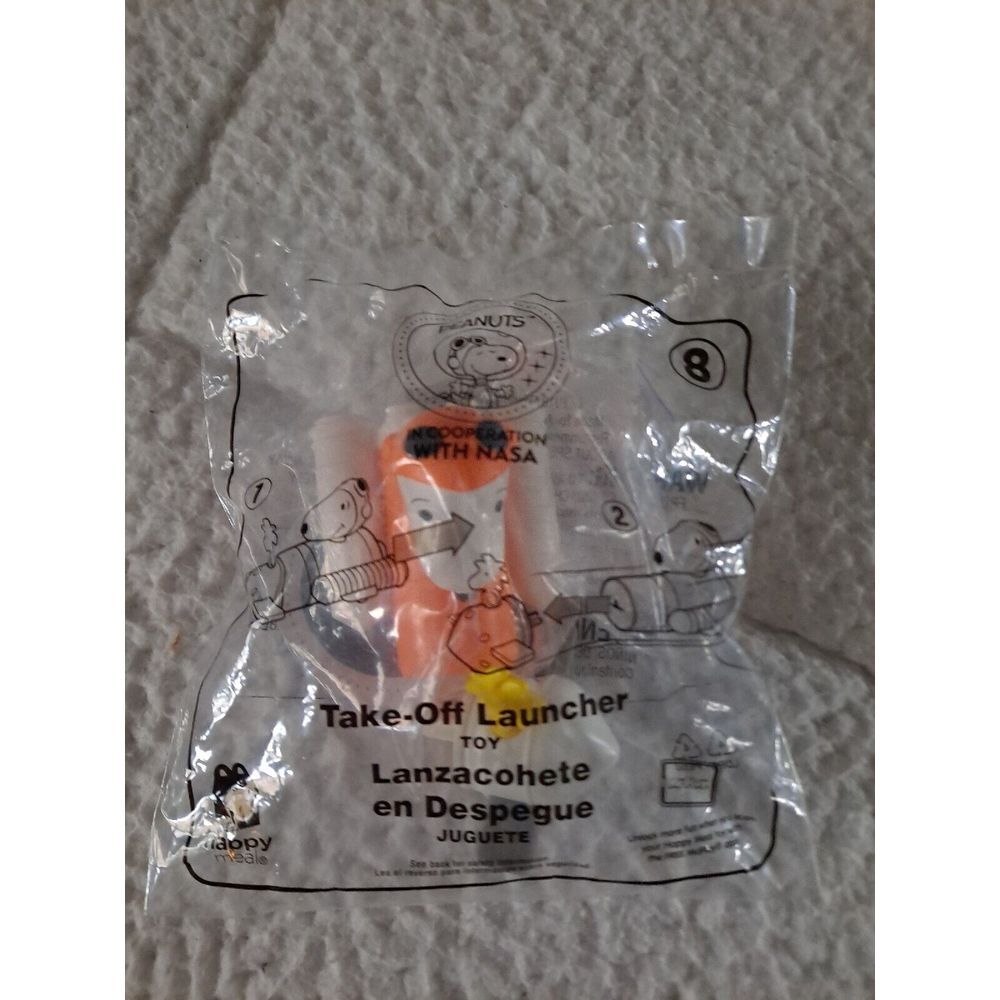 2019 Peanuts With Cooperation Nasa McDonald's Happy Meal #8 Take-Off Launcher